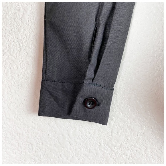 NWT Liv Kids Sequin Button Down Long Sleeve Shirt in Black‎ Size 4/5 - Picture 8 of 10